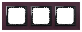 Ramka potrójna seria SONATA kolor Śliwka szkło symbol R-3RGC/61/25