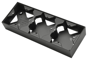 Puszka instalacyjna do serii SONATA potrójna seria SONATA kolor Czarny metalik symbol PNP-3R/33