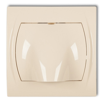 Wypust kablowy Karlik seria LOGO 1LWPK kolor beżowy