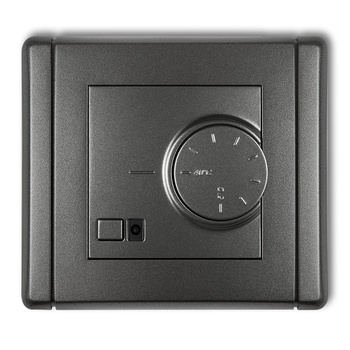 Elektroniczny regulator temperatury z czujnikiem podpodłogowym Karlik seria FLEXI 11FRT-1 kolor grafitowy