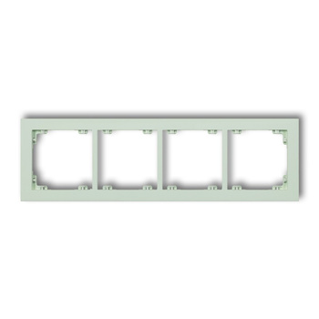 Ramka uniwersalna podczwórna z tworzywa DECO Pastel Matt Karlik seria DECO 46DR-4 kolor miętowy