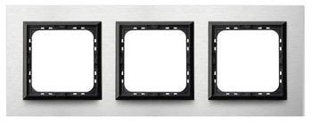 Ramka potrójna seria SONATA kolor Szczotkowane Aluminium symbol R-3RAC/62/25