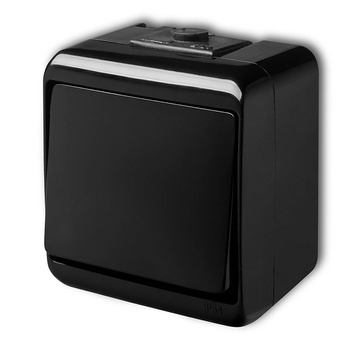 Łącznik jednobiegunowy Karlik seria JUNIOR 12WHE-1 kolor czarny