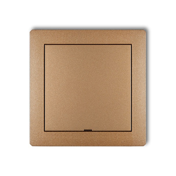 Ramka pośrednia z zaślepką Karlik seria DECO prod. uzupełniające 8DRPZ kolor złoty metalik