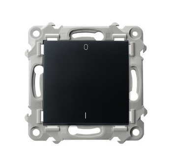 Łącznik dwubiegunowy seria SZAFIR kolor Czarny metalik symbol ŁP-11Z/m/33