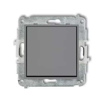 Mechanizm łącznika schodowego bez piktogramu Karlik seria MINI 27MWP-3.1 kolor szary mat