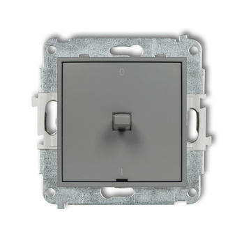 Mechanizm łącznika dwubiegunowego w stylu amerykańskim Karlik seria ICON 27IWPUS-9 kolor szary mat