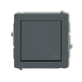 Mechanizm łącznika zwierny dzwonek Karlik seria DECO 28DWP-4 kolor grafitowy mat