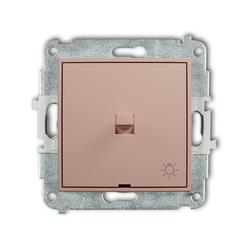 Mechanizm łącznika zwierny światło w stylu amerykańskim Karlik seria ICON 62IWPUS-5 kolor łososiowy