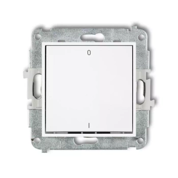 Mechanizm łącznika dwubiegunowego Karlik seria MINI MWP-9 kolor biały