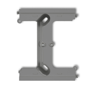 Moduł rozszerzający puszkę natynkową pojedynczą, składaną do ramek wielokrotnych DECO, MINI Karlik seria DECO / MINI 27DPU-2 kolor szary mat