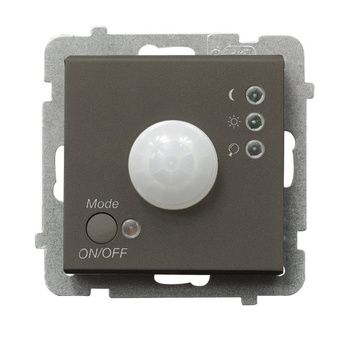 Elektroniczny czujnik ruchu seria SONATA kolor Czekoladowy metalik symbol ŁP-16R/m/40