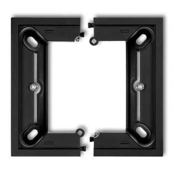 Puszka natynkowa pojedyncza, składana DECO, MINI Karlik seria DECO / MINI 12DPU-1 kolor czarny mat