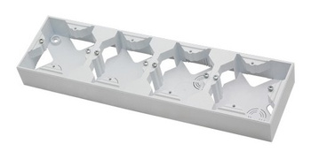 Puszka instalacyjna poczwórna seria ARIA kolor Biały symbol PNP-4U/00