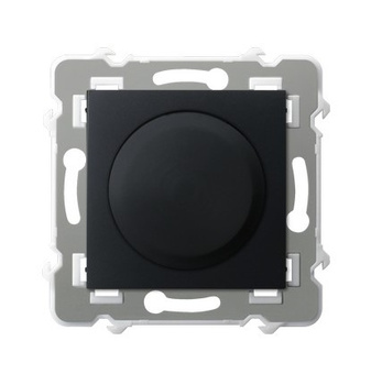 Ściemniacz uniwersalny do obciążenia żarowego, halogenowego oraz LED seria SZAFIR kolor Czarny metalik symbol ŁP-8ZL2/m/33