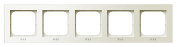 Ramka pięciokrotna do łączników IP-44 seria SONATA kolor Ecru symbol RH-5R/27