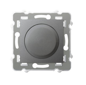 Ściemniacz uniwersalny do obciążenia żarowego, halogenowego oraz LED seria SZAFIR kolor Szary mat symbol ŁP-8ZL2/m/70