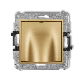 Mechanizm wypustu kablowego Karlik seria ICON 29IWPK kolor złoty