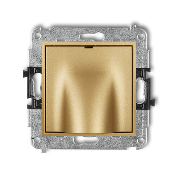 Mechanizm wypustu kablowego Karlik seria ICON 29IWPK kolor złoty