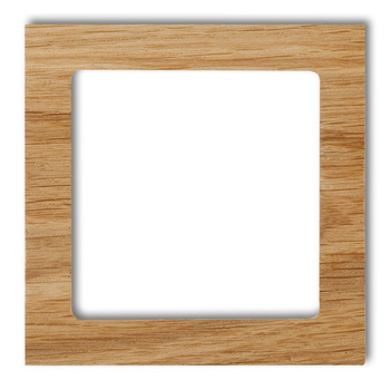Ramka uniwersalna pojedyncza - drewno dąb Karlik seria DECO DRD-1F kolor dąb