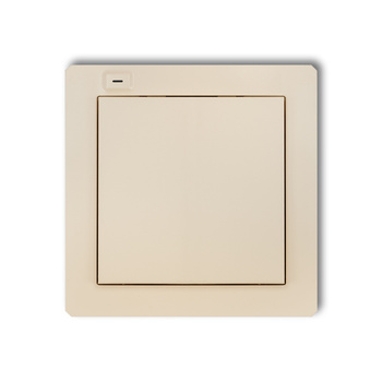 Nadajnik 1-klawiszowy 2-kanałowy do systemu Exta Free Karlik seria DECO 1DEF-1 kolor beżowy