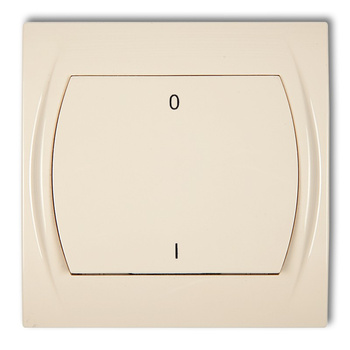 Łącznik dwubiegunowy Karlik seria LOGO 1LWP-9 kolor beżowy