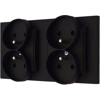 Dwa gnaizda w ramce karlik mini kolor czarny mat 12