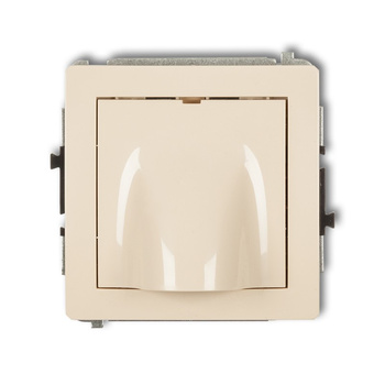 Mechanizm wypustu kablowego Karlik seria DECO 1DWPK kolor beżowy