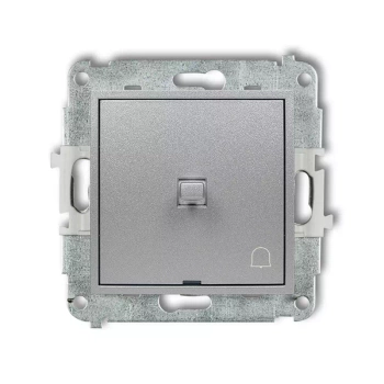 Mechanizm łącznika zwierny dzwonek w stylu amerykańskim Karlik seria MINI 7MWPUS-4 kolor srebrny metalik