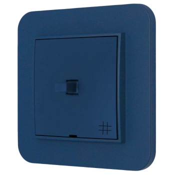 Włącznik krzyżowy w stylu USA ramka zaokrąglona seria Mini kolor navy blue