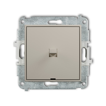 Mechanizm łącznika schodowego w stylu amerykańskim bez piktogramu Karlik seria ICON 60IWPUS-3.1 kolor taupe