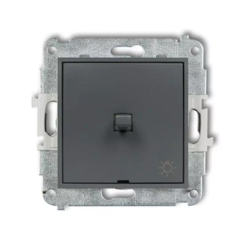 Mechanizm łącznika zwierny światło w stylu amerykańskim Karlik seria MINI 28MWPUS-5 kolor grafitowy mat