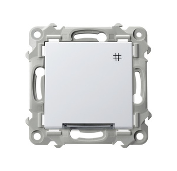 Łącznik krzyżowy z podświetleniem białym seria SZAFIR kolor Biały symbol ŁP-4ZS/m/00