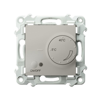 Regulator temperatury z czujnikiem napowietrznym seria SZAFIR kolor Kaszmirowy beż symbol RTP-1ZN/m/83