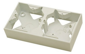 Puszka instalacyjna podwójna seria ARIA kolor Ecru symbol PNP-2U/27