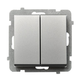 Łącznik podwójny krzyżowy seria SONATA kolor Srebro mat symbol ŁP-19R/m/38