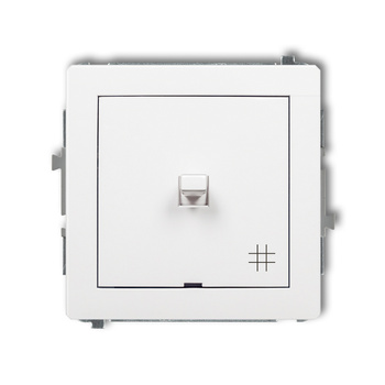 Mechanizm łącznika krzyżowego w stylu amerykańskim Karlik seria DECO DWPUS-6 kolor biały