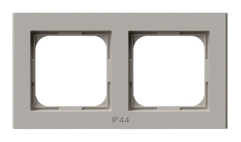 Ramka podwójna do łączników IP-44 seria SONATA kolor Kaszmir symbol RH-2R/82