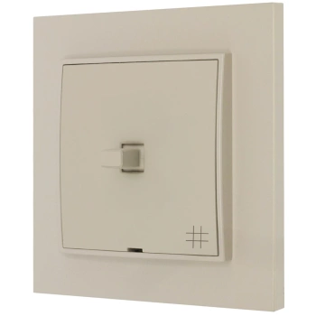 Włącznik krzyżowy w stylu USA ramka kwadratowa seria Mini kolor taupe