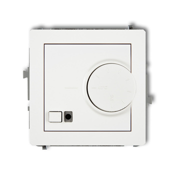 Mechanizm elektronicznego regulatora temperatury z czujnikiem powietrznym Karlik seria DECO 25DRT-2 kolor biały mat