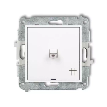 Mechanizm łącznika krzyżowego w stylu amerykańskim Karlik seria MINI 25MWPUS-6 kolor biały mat