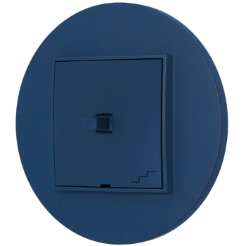Włącznik schodowy w stylu USA ramka okrągła seria Mini kolor navy blue