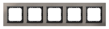 Ramka pięciokrotna seria SONATA kolor Szczotkowana satyna symbol R-5RAC/63/25