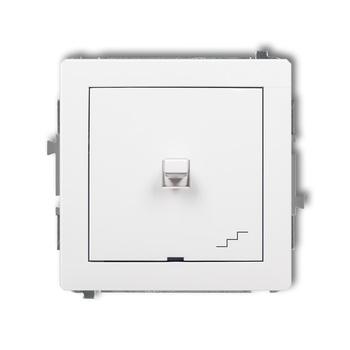 Mechanizm łącznika schodowego w stylu amerykańskim Karlik seria DECO DWPUS-3 kolor biały