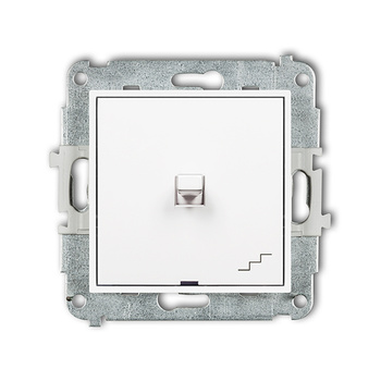 Mechanizm łącznika schodowego w stylu amerykańskim Karlik seria ICON IWPUS-3 kolor biały