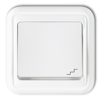 Łącznik schodowy hermetyczny Karlik seria LIZA WPH-3 kolor biały