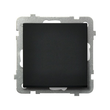 Łącznik jednobiegunowy seria SONATA kolor Czarny metalik symbol ŁP-1R/m/33