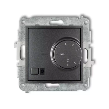 Mechanizm elektronicznego regulatora temperatury z czujnikiem powietrznym Karlik seria MINI 11MRT-2 kolor grafitowy