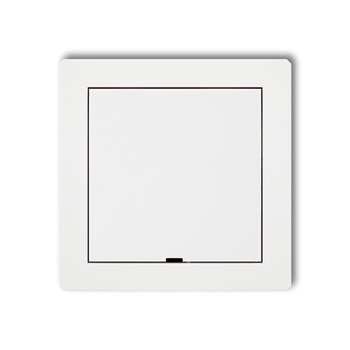 Ramka pośrednia z zaślepką Karlik seria DECO prod. uzupełniające 25DRPZ kolor biały mat