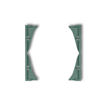 Ramka pośrednia do gniazd podwójnych Karlik seria MINI prod. uzupełniające 51MRP-2 kolor szmaragdowy